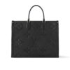 Louis Vuitton Onthego GM Monogram Empreinte Tote Bag Black 41Cm M44925