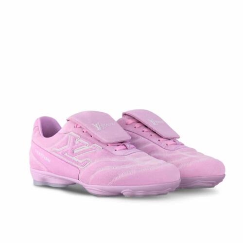 Louis Vuitton LV Footprint Soccer Suede Sneaker Pink 1ahtyk