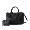 Louis Vuitton Speedy P9 Bandoulière Monogram Empreinte Handle Bag Black 26cm