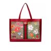 Gucci Ophidia Medium GG Flora Print Supreme Canvas Tote Bag Dark Red 44cm 547947 HWHAC 8722
