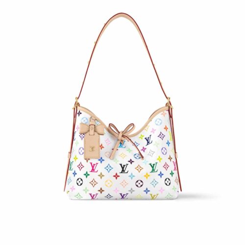 Louis Vuitton X Takashi Murakami CarryAll PM Monogram Canvas Shoulder Bag Multicolored 29cm M13661