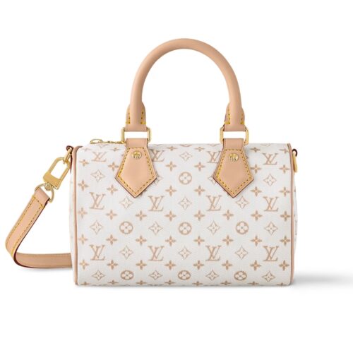 Louis Vuitton Speedy Bandouliére 20 Mastic Cream 20Cm M12747