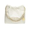 Chanel 22 Small Smooth Leather Hobo Bag White 36cm AS3260 B09859 10601