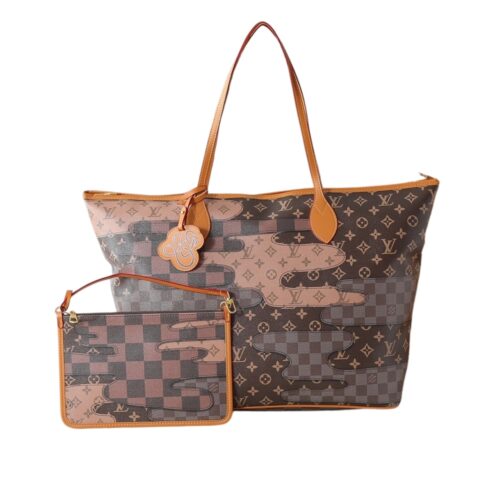 Louis Vuitton Nevereverfull Large Monogram and Damier Canvas Tote Bag Brown 60cm M26174