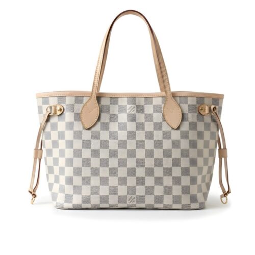 Louis Vuitton Neverfull PM Damier Azur Tote Bag Beige 29Cm N40605