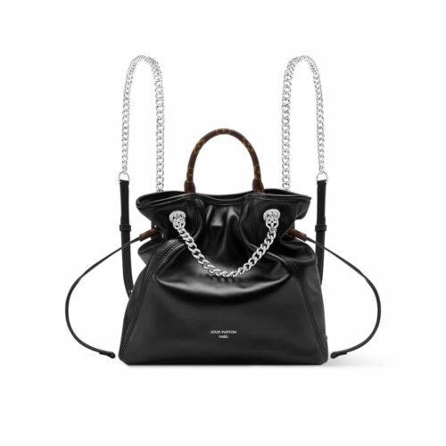 Louis Vuitton Off Duty Vibe Smooth Leather Backpack Black 25cm M25522