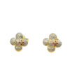 Louis Vuitton Vivienne Earrings In Gold
