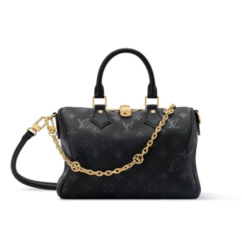 Louis Vuitton Speedy Bandoulière 25 Handle Bag Black 25Cm M26486