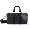 Louis Vuitton Keepall Bandoulière 25 Monogram Eclipse Handbag Black 24cm M46271
