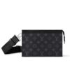 Louis Vuitton Gaston Wearable Wallet Monogram Eclipse Crossbody Bag Black 22cm M81124