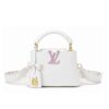 Louis Vuitton X Takashi Murakami Capucines Mini Handle Bag White 21Cm M13253