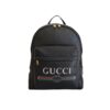 Gucci Grained Leather Backpack Black 41cm