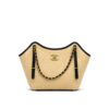Chanel Small Shopping Bag Raffia Effect Tote Bag Beige 20cm