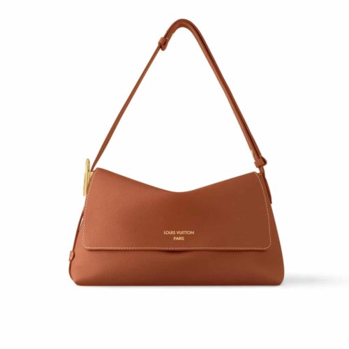Louis Vuitton Low Key Leather Messenger Bag Brown 30cm M13151