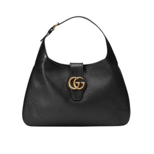 Gucci Aphrodite Medium Leather Shoulder Bag Black 39Cm 726274 AAA9F 1000