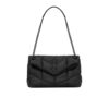Saint Laurent Puffer Small In Leather Shoulder Bag Black 29cm 5774761EL081000