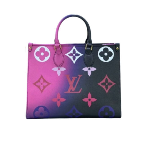 Louis Vuitton Onthego PM Gradient Tote Bag Midnight Fuchsia 25Cm