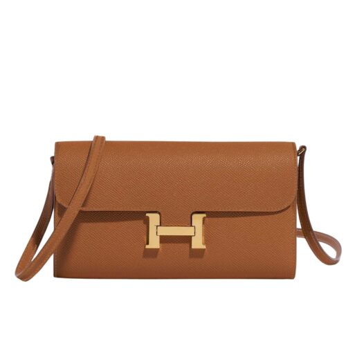 Hermes Constance To Go Epsom Gold-tone Hardware Crossbody Bag Brown 21Cm