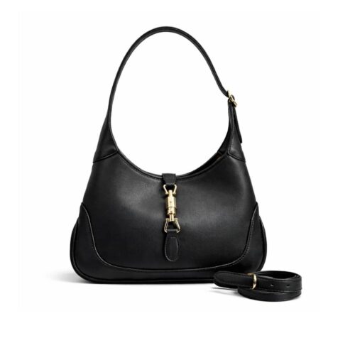 Gucci Jackie 1961 Medium Leather Shoulder Bag Black 31Cm 863136 AAGDJ 1000