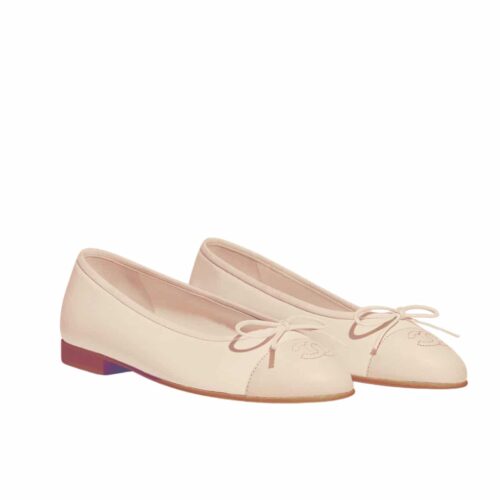 Chanel Ballerina Flat Smooth Leather Ivory