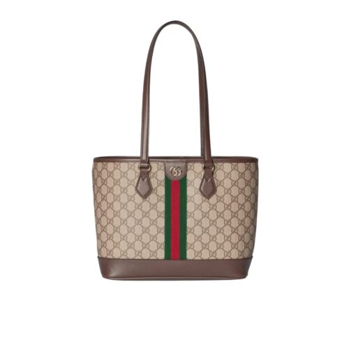 Gucci Ophidia Medium GG Monogram Canvas Tote Bag Beige And Brown 31Cm ‎836849 FAE0J 9867