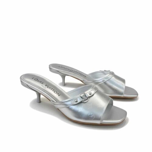 Louis Vuitton 6Am Leather Mule Silver 1AIVT3