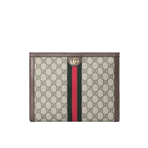 Gucci Ophidia GG Supreme Canvas Clutch Beige 26Cm 625549 96Iwg 8745