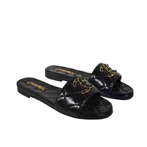 Chanel 23P Mules Quilted Leather Black G39954 X56940 94305