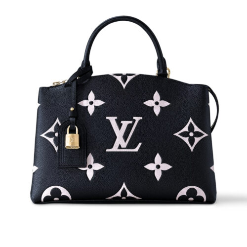 Louis Vuitton Grand Palais Bicolor Monogram Empreinte Black And Beige 34Cm