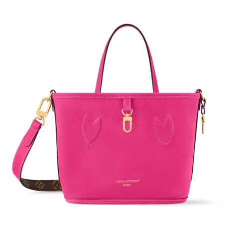 Louis Vuitton Neverfull Bandoulière Inside Out BB Monogram Canvas Shoulder Bag Rose 20Cm M12106