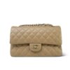 Chanel Classic Medium Smooth Leather Flap Bags Beige 25cm