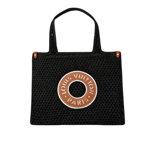 Louis Vuitton Onthego MM Raffia Black 37Cm