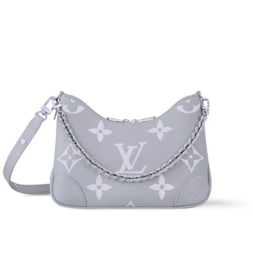Louis Vuitton Boulogne PM Bicolor Monogram Empreinte Shoulder Bag Quartz 26cm M14211