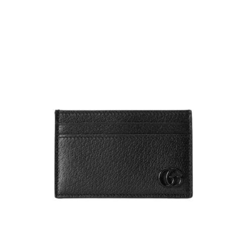 Gucci GG Marmont Leather Card Case Black 10Cm ‎657588 1T56F 1000