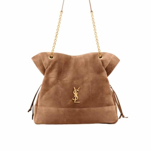 Saint Laurent Jamie In Suede Shopping Bag Caramel Cognac 35Cm 8098241U8P72916