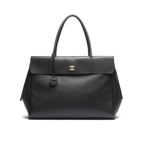 Chanel Shopping Bag Large Grained Leather Tote Bag Black 43cm AS6289 B24248 94305
