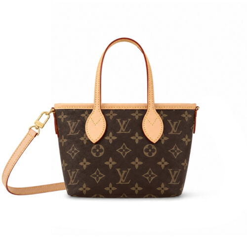 Louis Vuitton Neverfull BB Monogram Canvas Handle Bag Brown 24Cm