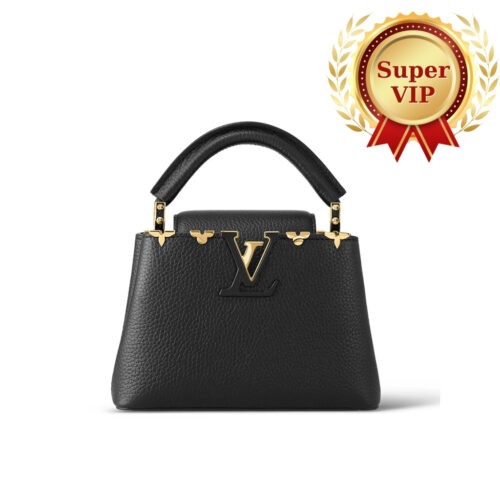 [Super Vip 1:1] Louis Vuitton Capucines Mini Black 21cm M56669