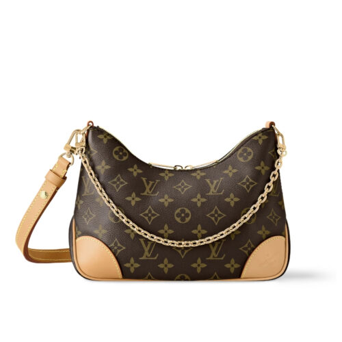 Louis Vuitton Boulogne PM Monogram Canvas Shoulder Bag Natural 26cm M45832