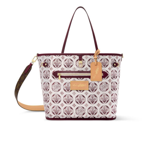 Louis Vuitton Neverfull Inside Out MM Monogram Canvas Tote Bag Brown 31cm M28377