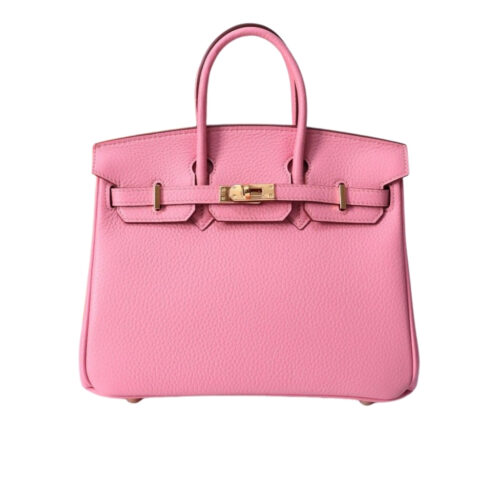 Hermes Birkin 30 Togo Leather Gold-tone Hardware Handbag Light Pink 30Cm