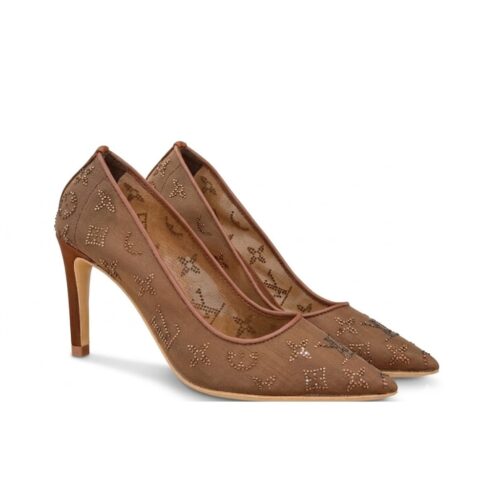 Louis Vuitton Gala Mesh Pump Brown 1AIFJD