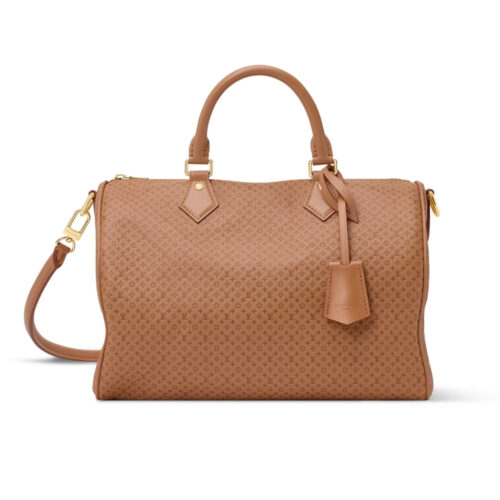 Louis Vuitton Speedy Soft 30 Minigram Canvas Top Handle Bag Hazelnut 30cm M28522