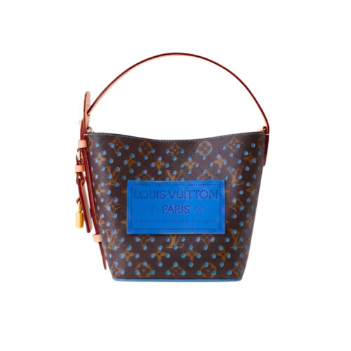 Louis Vuitton All In BB Monogram Handbag Neon Blue 18cm