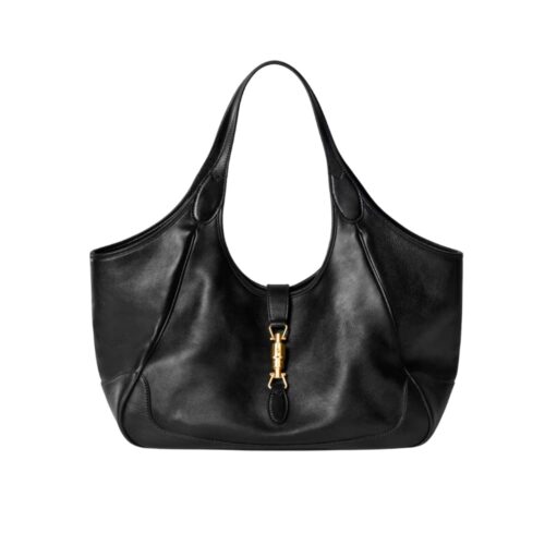 Gucci Mercato Medium Leather Tote Bag Black 35cm 866645 AAGIA 1000