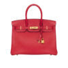 Hermes Birkin 35 Togo Leather Gold-tone Hardware Handbag Red 35Cm
