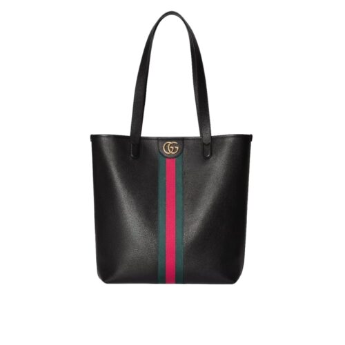 Gucci Ophidia Medium Leather Tote Bag Black 36Cm 834465 AAE1A 1042