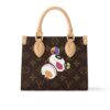 Louis Vuitton X Takashi Murakami Onthego BB Monogram Canvas Shoulder Bag Brown 18Cm M13668