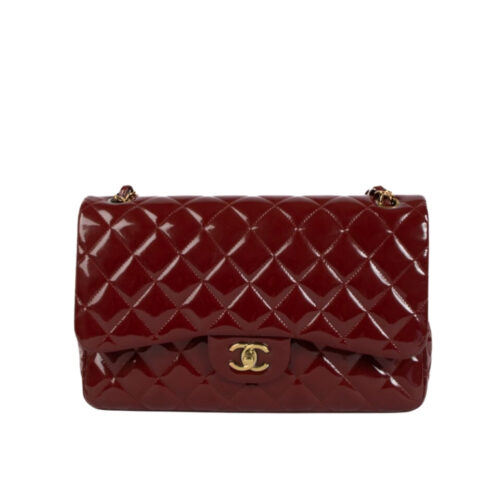 Chanel Medium Classic Double Flap Bag Burgundy 25Cm