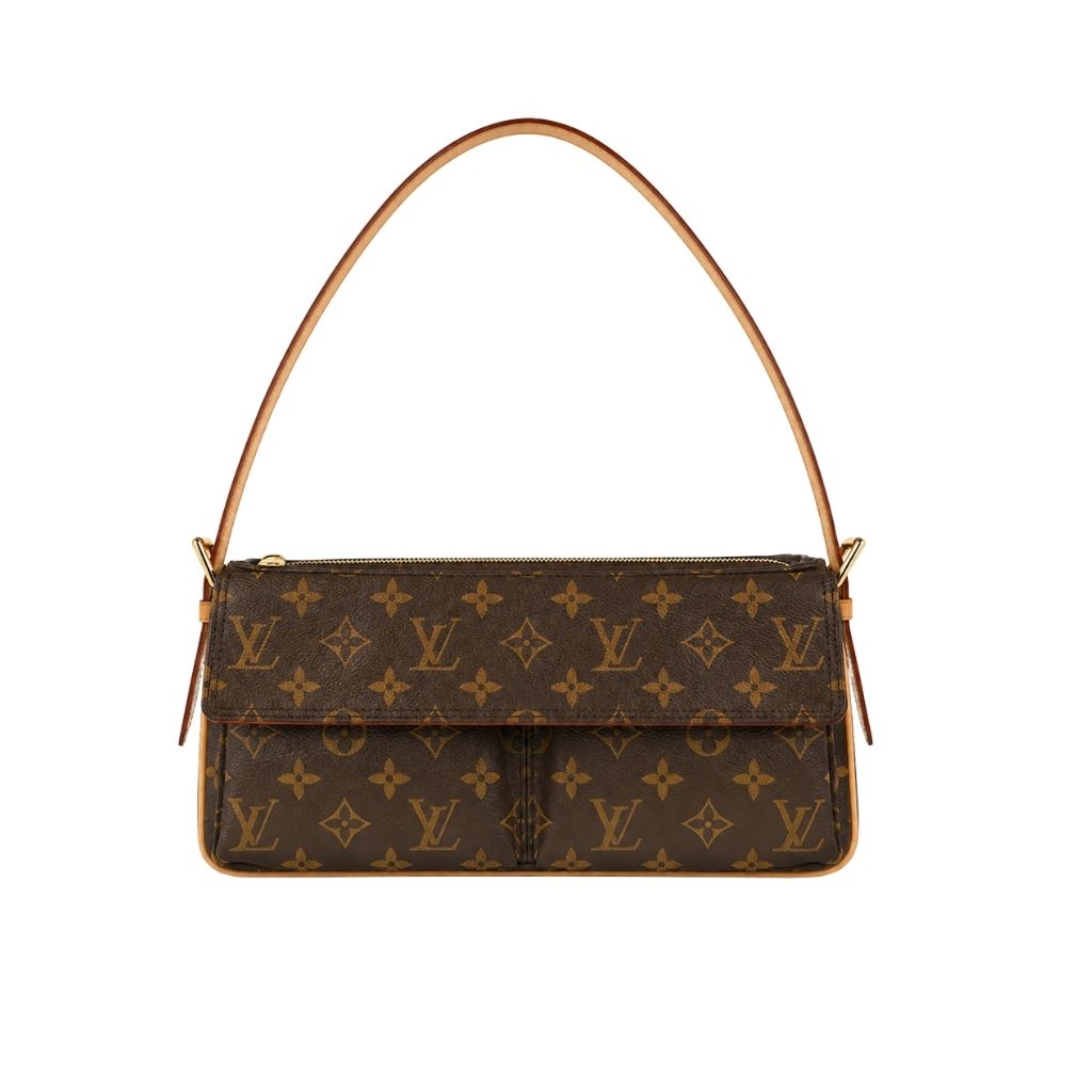 Louis Vuitton Vivacité Monogram Canvas Handle Bag Brown 25Cm M46999